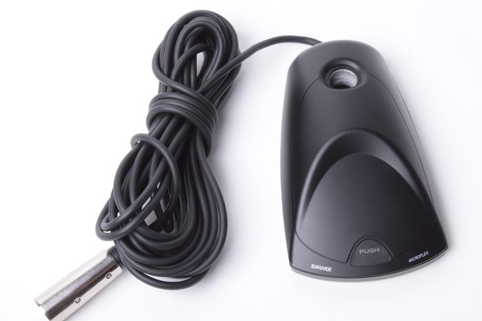 Shure Systems MX400DP Microflex base de escritorio para micrófono de cuello de ganso (mx405, mx410 y mx415)